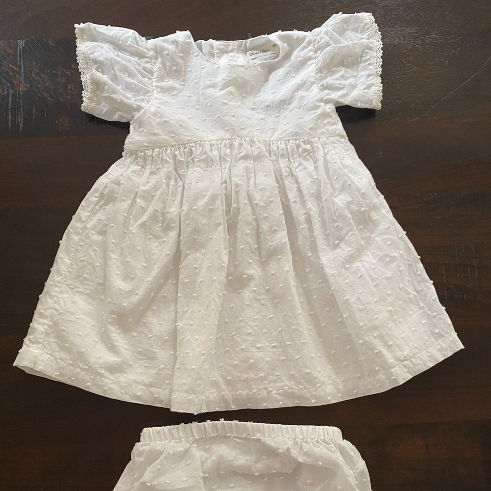 12month Baby Girl White Dress